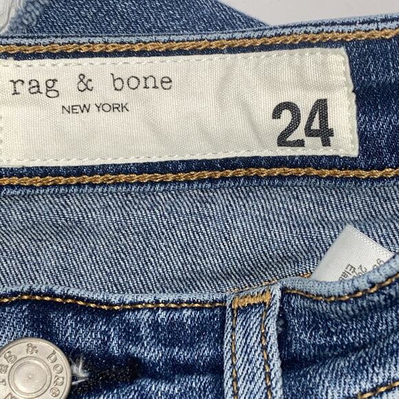 Rag & Bone Women’s “Nina” High-Rise Button-Fly Skinny Size 24 Casual Luxury - Picture 2 of 10